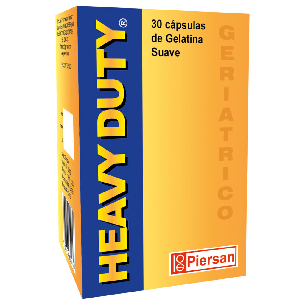 HEAVY DUTY CAPSULAS DE GELATINA SUAVE | PIERSAN
