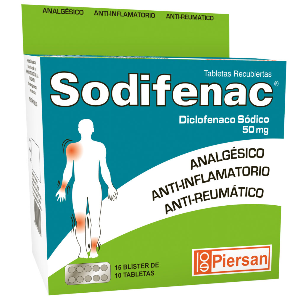SODIFENAC 50 Mg TABLETAS RECUBIERTAS SIMPLES | PIERSAN