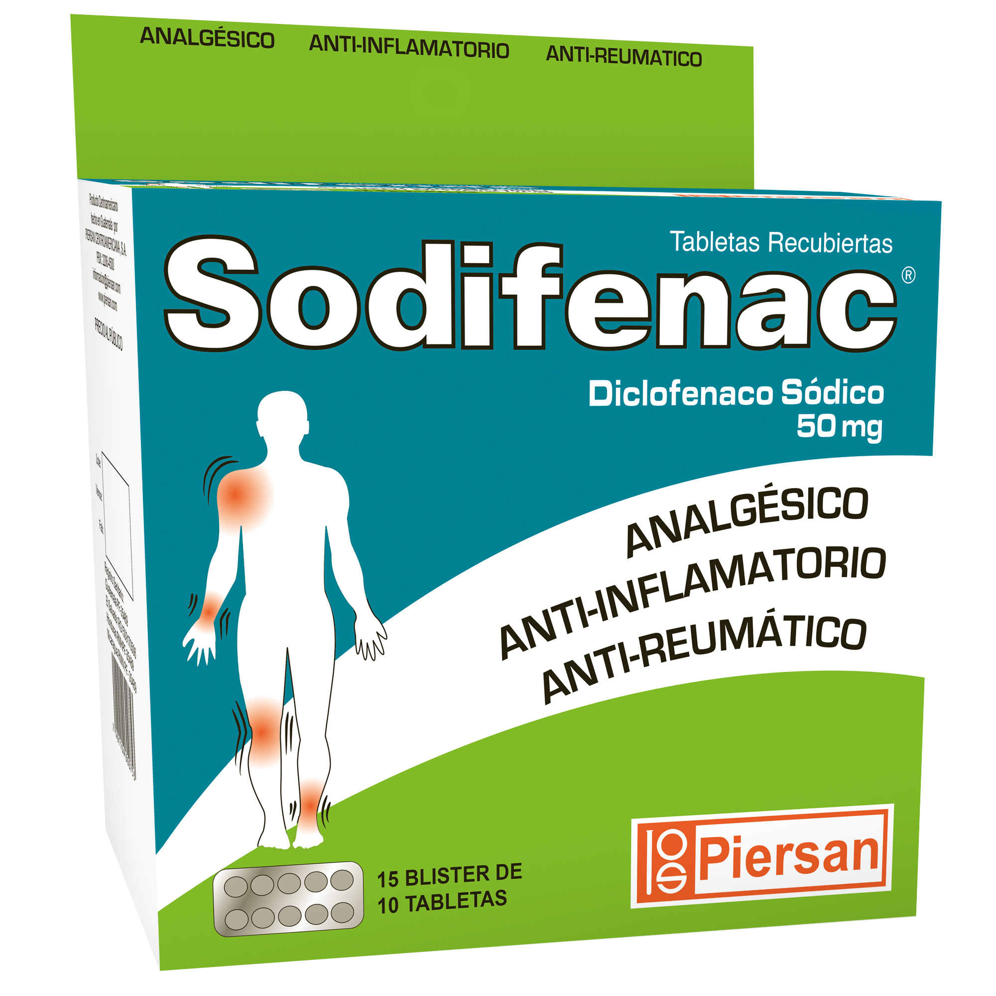 SODIFENAC Tabletas recubiertas simples - PIERSAN