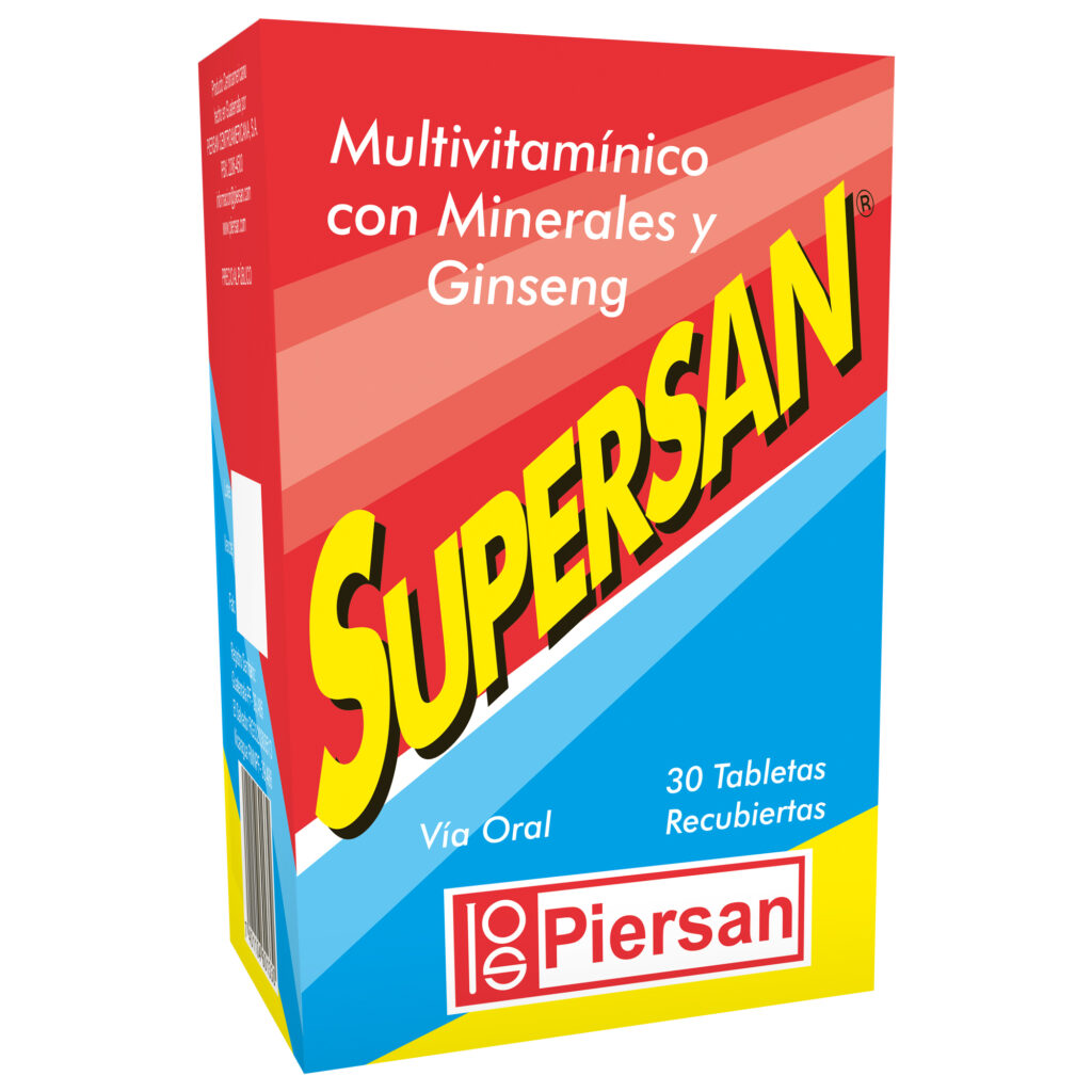 SUPERSAN MULTIVITAMINICO TABLETAS Recubiertas Simples  | PIERSAN