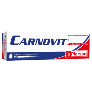 Carnovit 1000 Mg 5 Ml Solucion Inyectable | PIERSAN