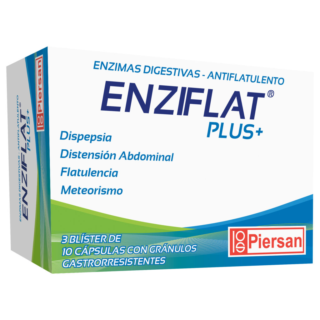 Enziflat Plus Capsulas Con Granulos Grastrorresistentes | PIERSAN