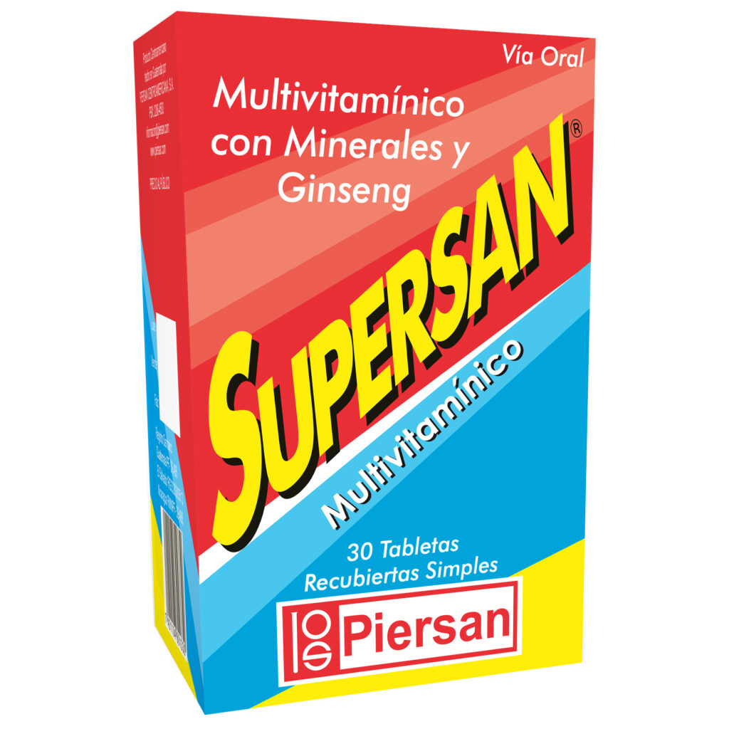 SUPERSAN MULTIVITAMINICO TABLETAS EL SALVADORjpg | PIERSAN